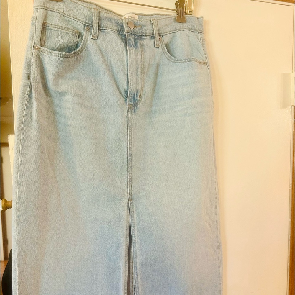 Target Universal Thread Denim Midi Skirt with Slit